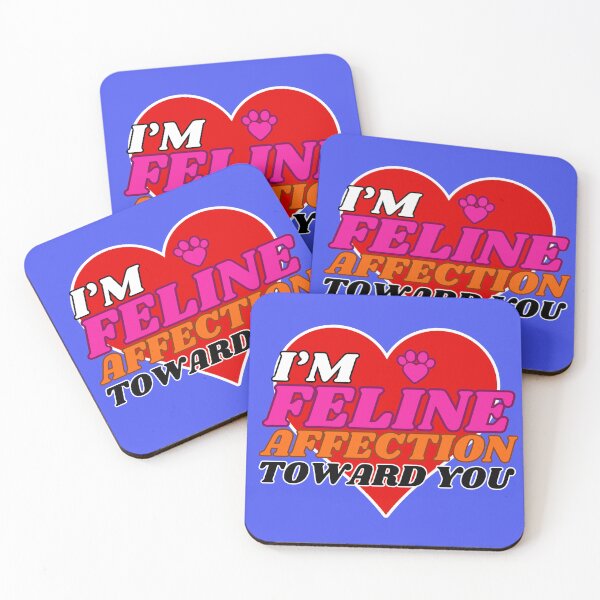 Item preview, Feline Affection | A Cat Valentine Pun For Romantic Cat Lovers designed and sold by McThingummy.