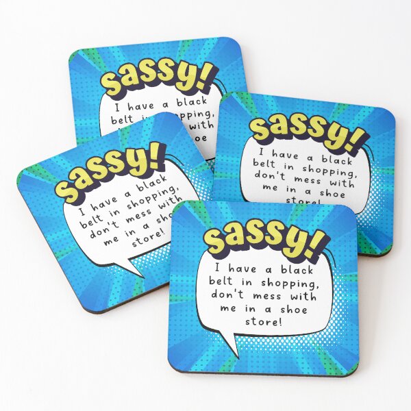 Item preview, Sassy Greetings Card Blackbelt in Shopping designed and sold by GenXaf.