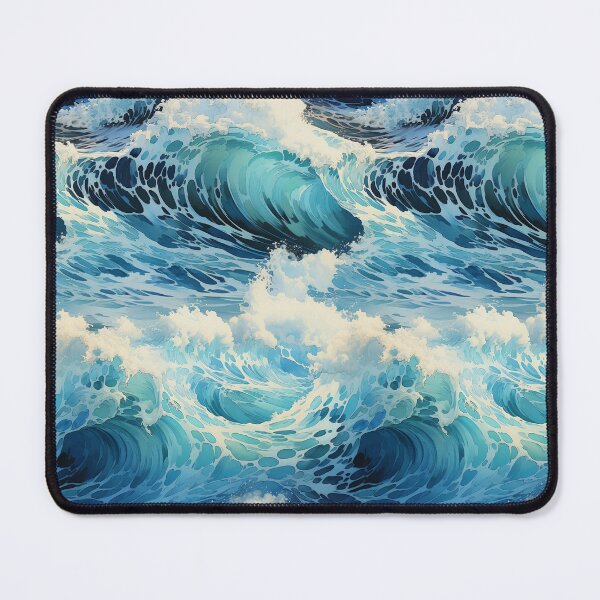 Item preview, Ocean Wave Aqua Water Barrel Pattern designed and sold by xxEJxx.