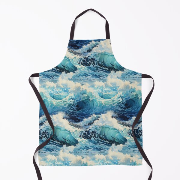 Item preview, Ocean Wave Aqua Water Barrel Pattern designed and sold by xxEJxx.