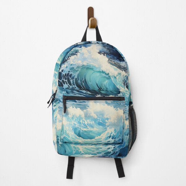 Item preview, Ocean Wave Aqua Water Barrel Pattern designed and sold by xxEJxx.