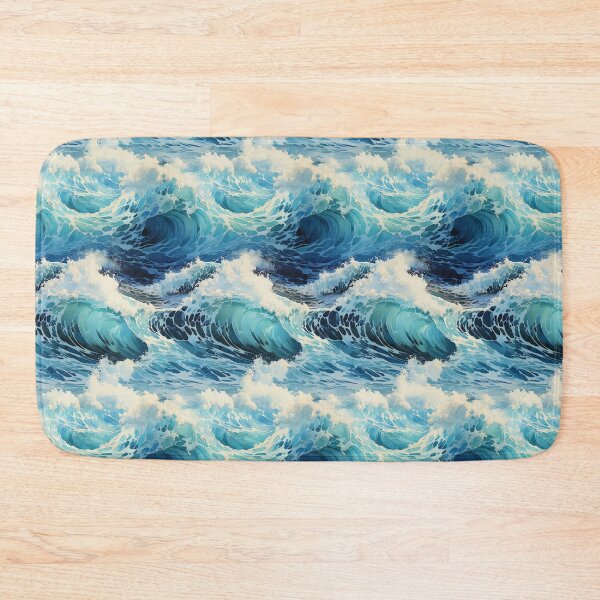 Item preview, Ocean Wave Aqua Water Barrel Pattern designed and sold by xxEJxx.