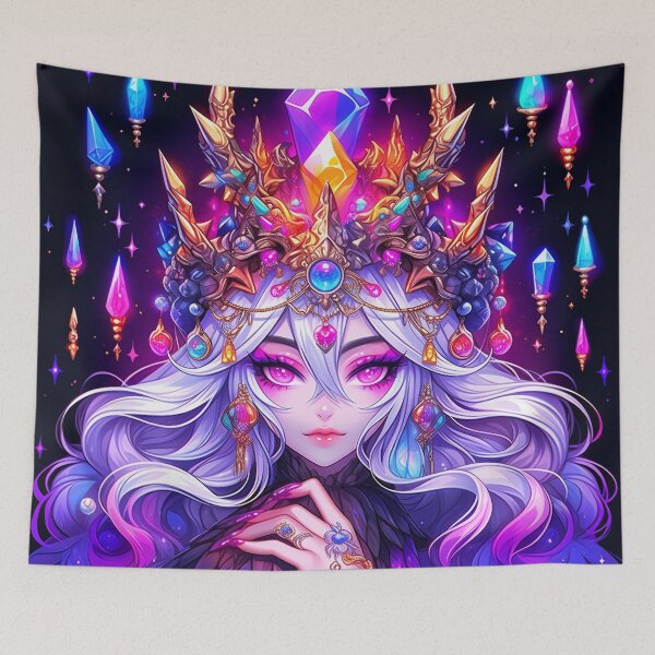 Item preview, Enchanting Crystal Crown Sorceress Anime Girl designed and sold by bubblegoth.