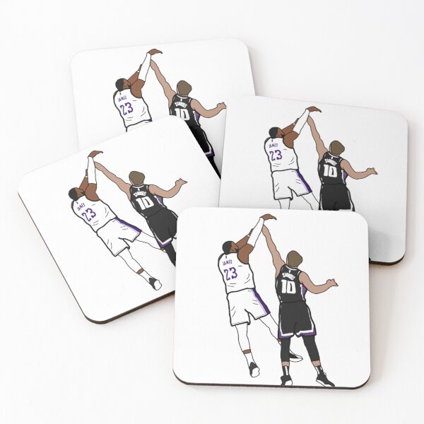 Item preview, LeBron James shoots over Domantas Sabonis designed and sold by SportsByBeau.