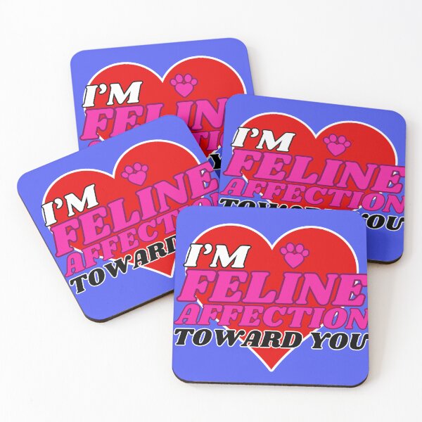 Item preview, Feline Affection | A Cat Valentine Pun For Romantic Cat Lovers designed and sold by McThingummy.