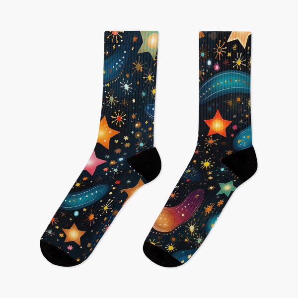 Item preview, Hippie 1960's Inspired Cosmic Starry Pattern designed and sold by Ashburnsmum2018.
