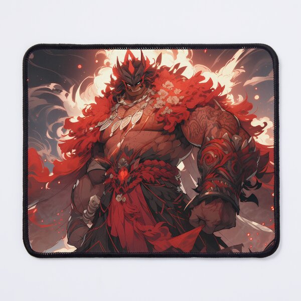 Item preview, Fiery Warrior: Majestic and Powerful Artwork on Premium Quality Pillows & Totes designed and sold by PixelCraftHub.