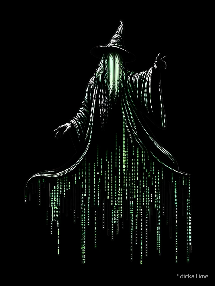 Thumbnail 3 of 3, Scarf, Data Coding Wizard designed and sold by StickaTime.