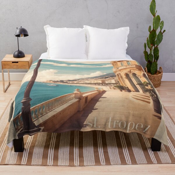 Item preview, Retro Chic: St. Tropez Vintage Travel Poster designed and sold by Ceemko's Vintage Corner.