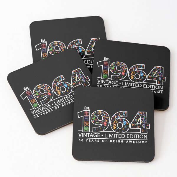 Item preview, Happy 60th Est. 1964 Vintage Limited Edition 60 Years of Being Awesome  designed and sold by PCStudio57.