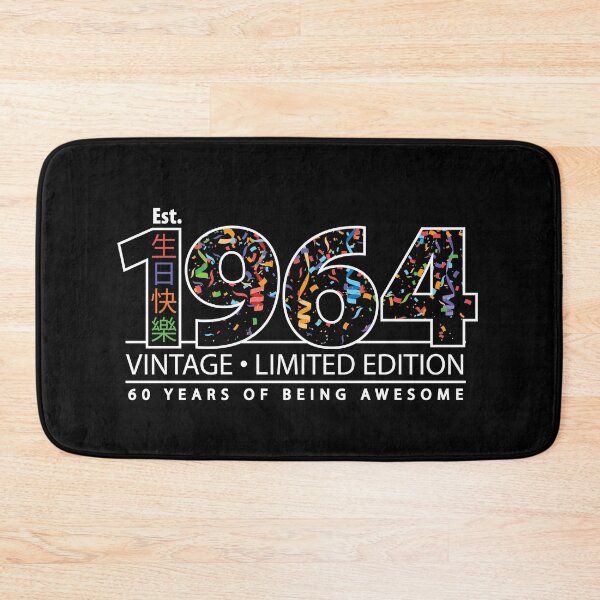 Item preview, Happy 60th Est. 1964 Vintage Limited Edition 60 Years of Being Awesome  designed and sold by PCStudio57.