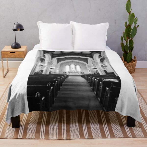 Item preview, Cape Girardeau Missouri Old St. Vincent's Catholic Church Black And White designed and sold by LisaWootenPhoto.