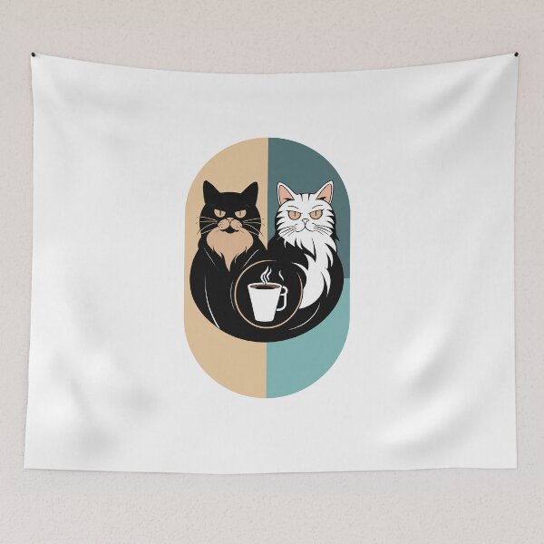 Item preview, Coffee Cat, Cat with Coffee Addiction,  designed and sold by cutenesss.