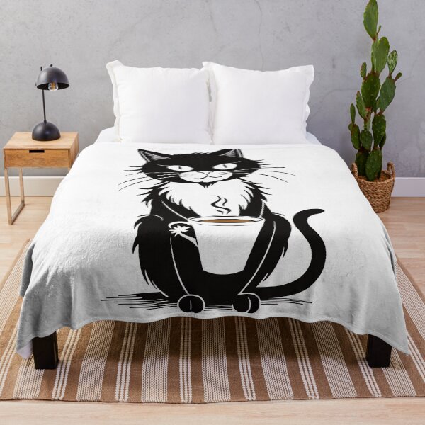 Item preview, Coffee Cat, Cat with Coffee Addiction,  designed and sold by cutenesss.