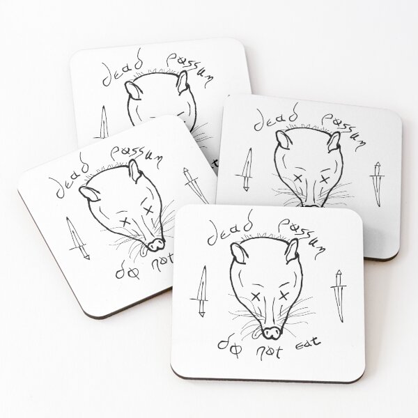 Item preview, Dead Possum: Do Not Eat (omg it's white this time) designed and sold by FishEyeWorks.