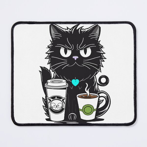 Item preview, Coffee Kitten, Cat with Coffee Addiction, designed and sold by cutenesss.