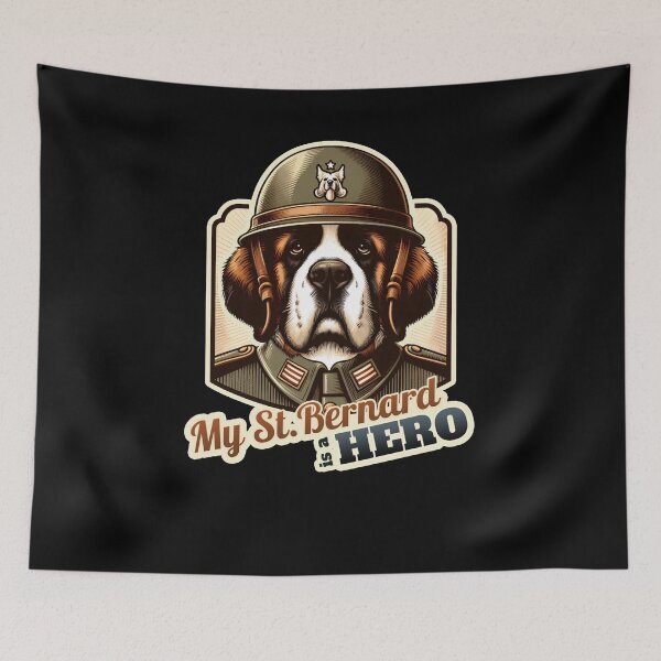 Item preview, St. Bernard soldier designed and sold by ThisDress.