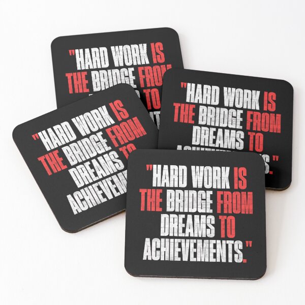 Item preview, Hard Work Motivational Quote designed and sold by Sir Meow Meow.