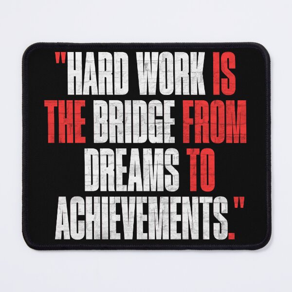 Item preview, Hard Work Motivational Quote designed and sold by Sir Meow Meow.