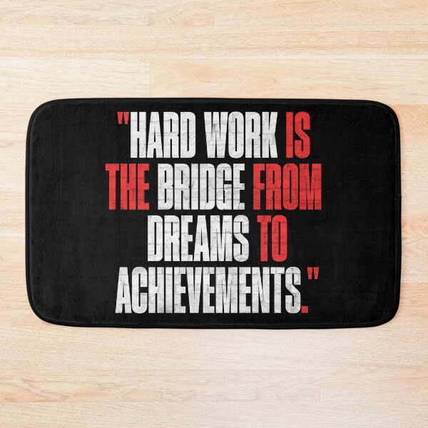 Item preview, Hard Work Motivational Quote designed and sold by Sir Meow Meow.