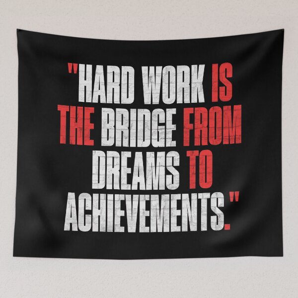 Item preview, Hard Work Motivational Quote designed and sold by Sir Meow Meow.