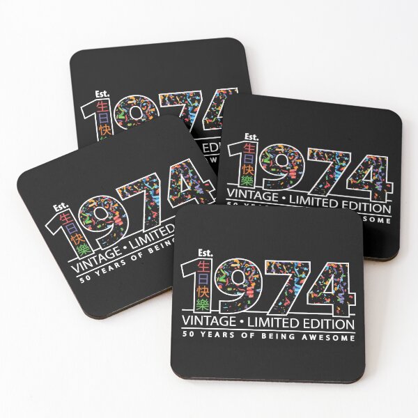 Item preview, Happy 50th Est. 1974 Vintage Limited Edition 50 Years of Being Awesome  designed and sold by PCStudio57.