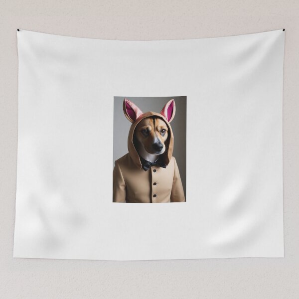 Item preview, Dapper Dog: Canine Charm in Hat and Suit Ensemble designed and sold by Zooartia.