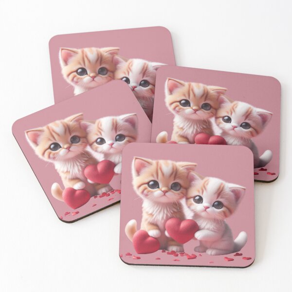 Item preview, Cute kitty With Love Heart  designed and sold by BotunPeony.