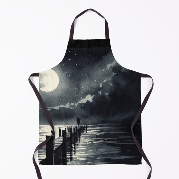 Item preview, Noir Vintage Moonlit Pier designed and sold by RESToRAPTOR.