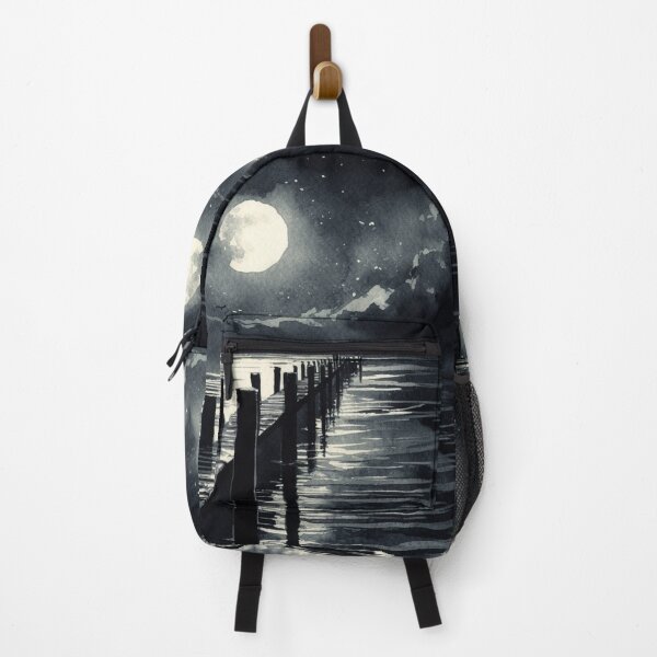Item preview, Noir Vintage Moonlit Pier designed and sold by RESToRAPTOR.