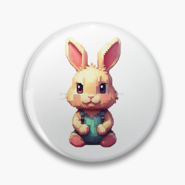 Item preview, Yellow pixel rabbit designed and sold by HarriPaloma.