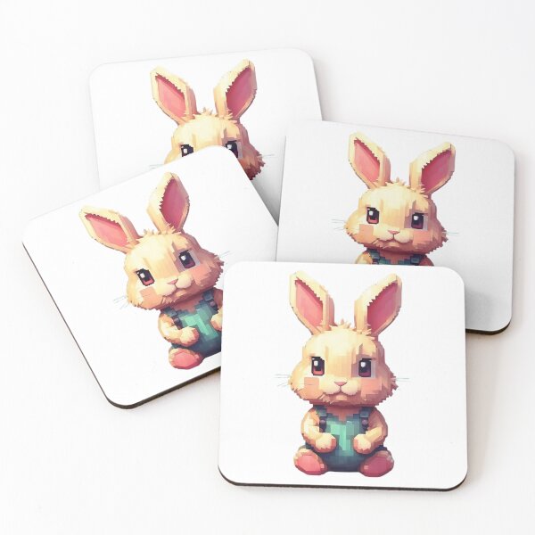 Item preview, Yellow pixel rabbit designed and sold by HarriPaloma.