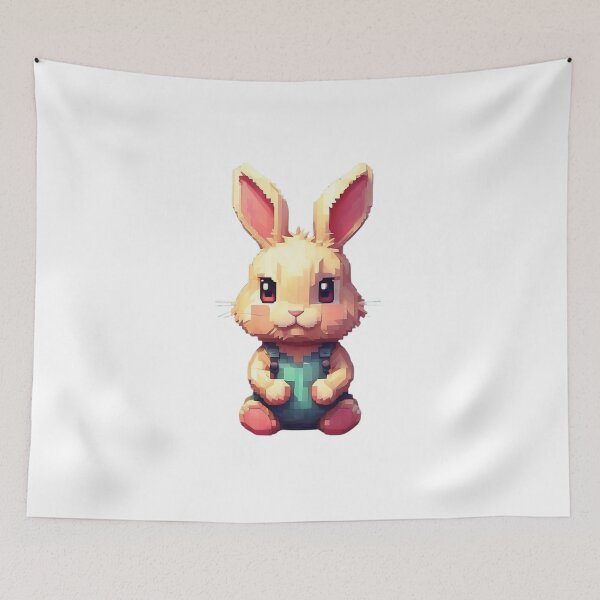 Item preview, Yellow pixel rabbit designed and sold by HarriPaloma.