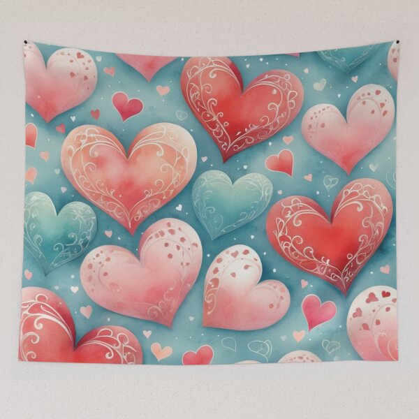 Item preview, Cute Fairy Tale Hearts Pattern designed and sold by Simplybe1.