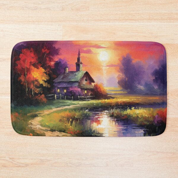 Item preview, Sunset in the country, Painting designed and sold by asaroberson.
