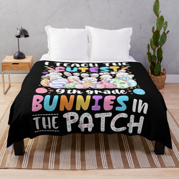 Item preview, I Teach The Cutest 9th Grade Bunnies In The Patch Teacher designed and sold by MobyStickers.