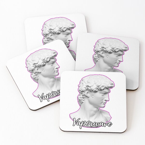 Item preview, Vaporwave Style Roman Bust with Heavy Pink Outline designed and sold by kylmllr101684.