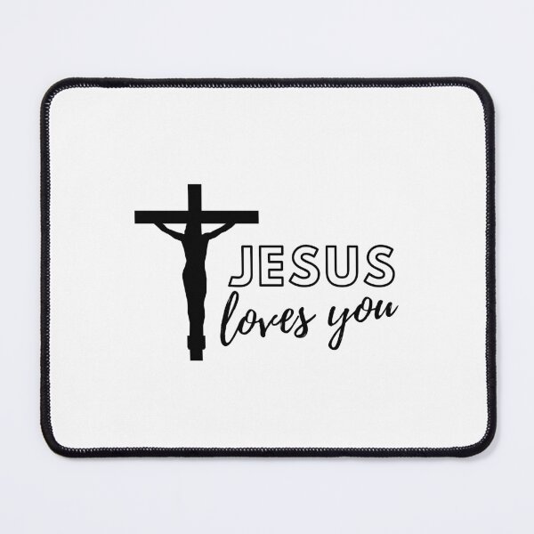 Item preview, Jesus loves you - Bible quote - Bible verse designed and sold by vinxChosen.