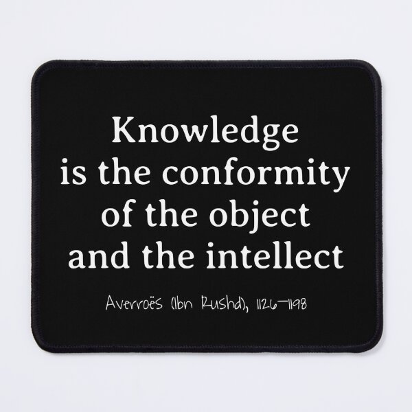 Item preview, Knowledge, Object & Intellect, Averroes (Ibn Rushd), 1126–1198 designed and sold by RocketshipRetro.