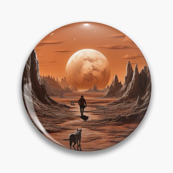 Artikelvorschau, Mars Space Dog Aufkleber Galactic Wonders Lebendige Weltraum- und Planetenaufkleber-Kollektion entworfen und verkauft von UncleFizziwigs.