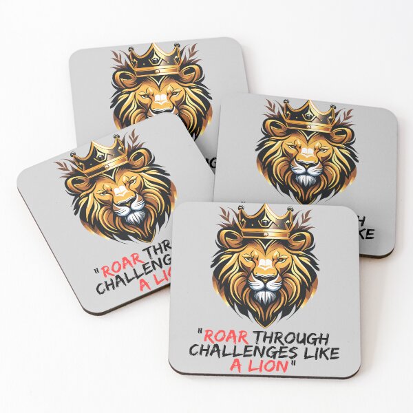 Item preview, Roar through Challenges like a Lion - Life quote design designed and sold by TheArtistOf2022.