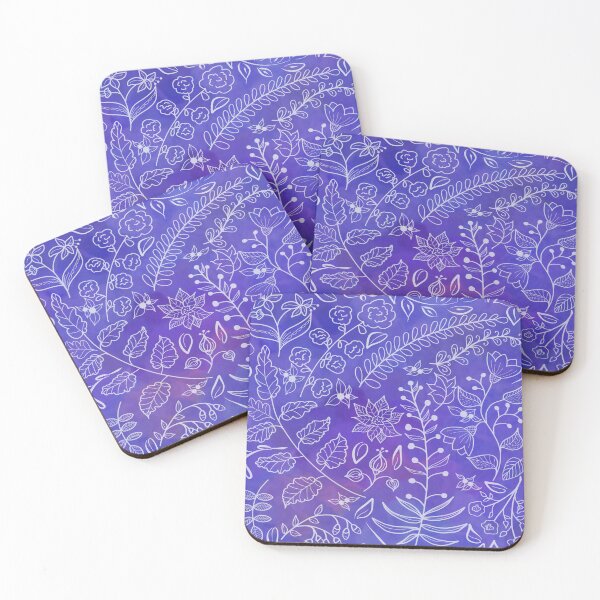 Item preview, Batik Boho Beauty Purple Fantasy Flowers  designed and sold by CheriesArt.