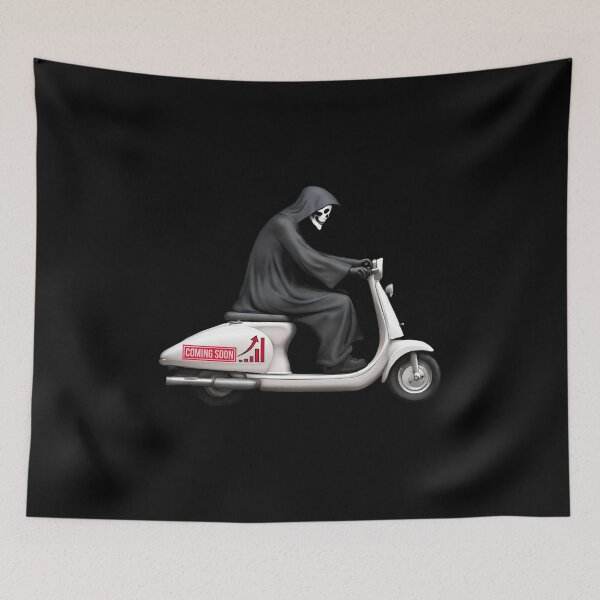 Item preview, Death on a Scooter Eco Terrorist designed and sold by Aquillashop.