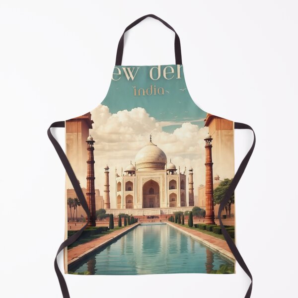 Artikelvorschau, Spirit of Delhi: Vintage-Reiseplakat für Neu-Delhi entworfen und verkauft von Ceemko's Vintage Corner.