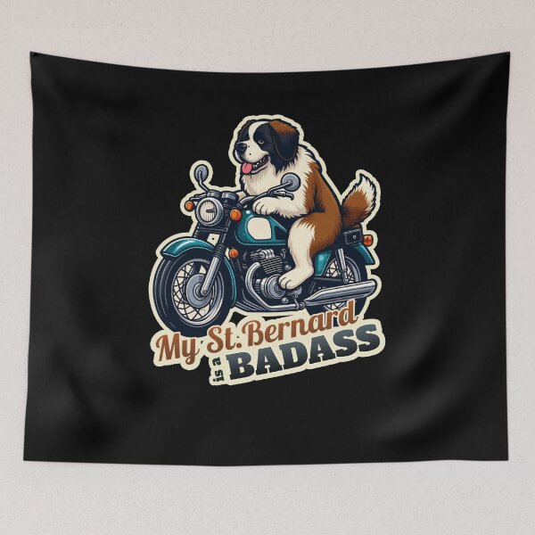 Item preview, Biker St. Bernard designed and sold by ThisDress.