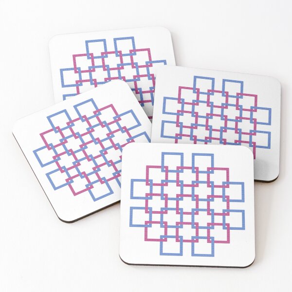 Item preview, Geometric Interlocking Squares Faux Cross Stitch  designed and sold by CraftBazaarUK.
