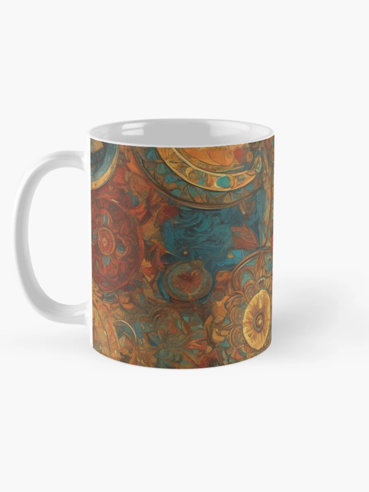 Thumbnail 5 of 6, Coffee Mug, Abstract Pattern Multicolor Background designed and sold by Simplybe1.