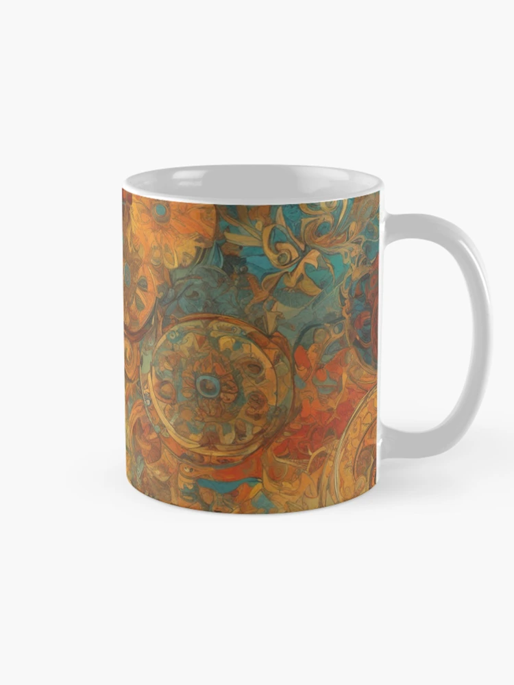 Thumbnail 3 of 6, Coffee Mug, Abstract Pattern Multicolor Background designed and sold by Simplybe1.