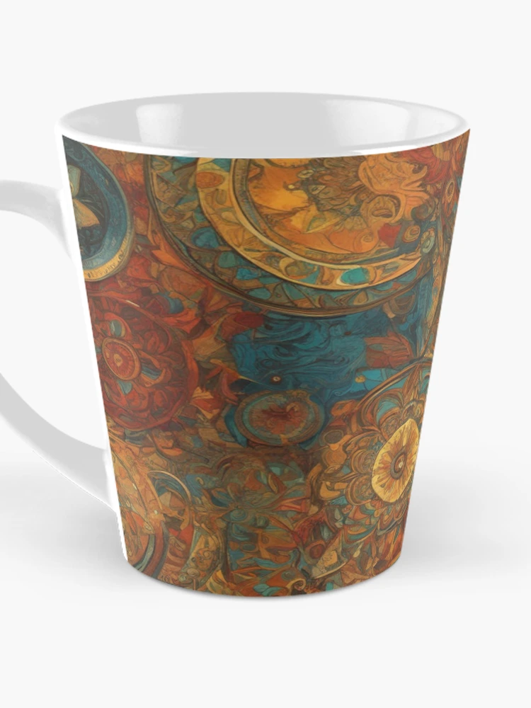Thumbnail 3 of 4, Coffee Mug, Abstract Pattern Multicolor Background designed and sold by Simplybe1.