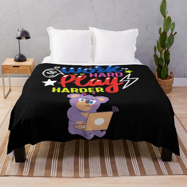 Item preview, Work Hard Play Harder - Life quote design designed and sold by TheArtistOf2022.